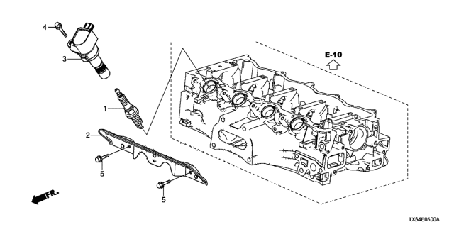 Котушка запалювання 30520R1AA01 HONDA