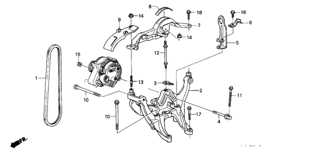 Поліклиновий ремінь 31110PL2A12 HONDA