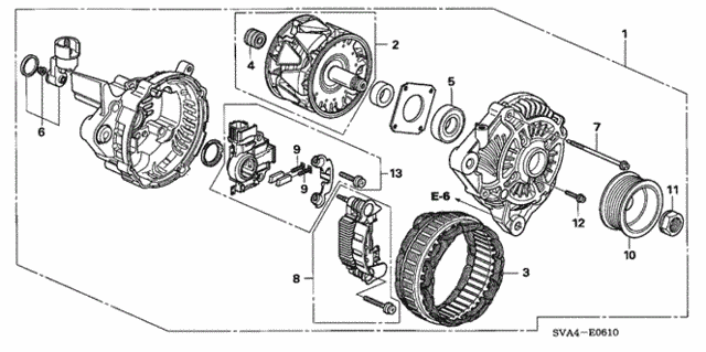 Регулятор генератора 31150RNAA01 HONDA