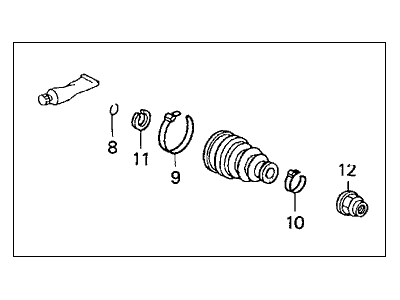 Гофрований кожух, приводний вал 42017SCAE51 HONDA