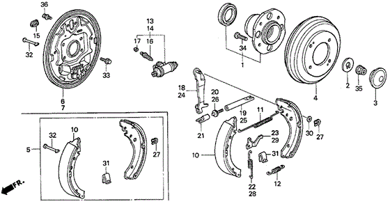 Комплект колісних підшипників 42200SV4J01 HONDA