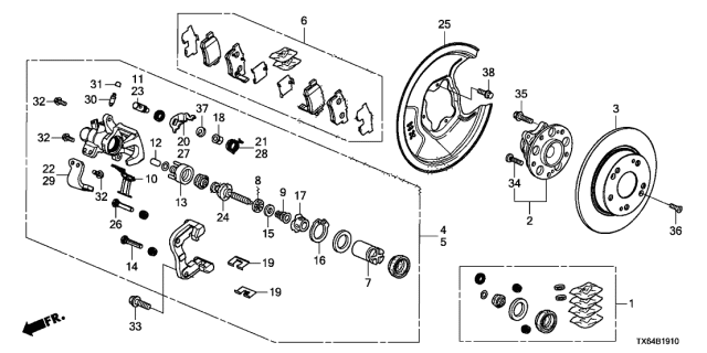 Підшипник колеса 42200TR3A02 HONDA