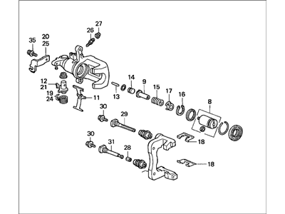 Поршень, гальмівний супорт 43018S84A11 HONDA