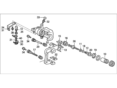 Ремонтний комплект, гальмівний супорт 43018SDAA00 HONDA