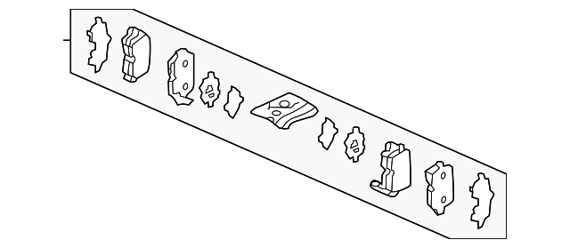 Комплект гальмівних накладок, дискове гальмо 43022SHJ415 HONDA