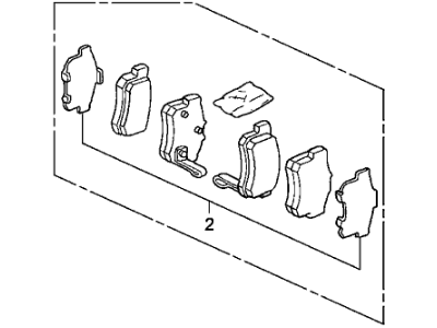 Комплект гальмівних накладок, дискове гальмо 43022SV4030 HONDA
