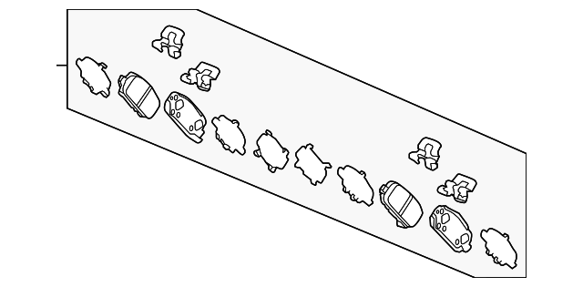Колодки дискового тормоза 43022T2JH01 HONDA