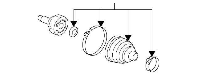 Комплект шарнірів, приводний вал 44014SABN22 HONDA