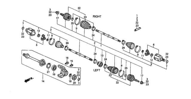 Поздовжня кермова тяга 44014SS0981 HONDA