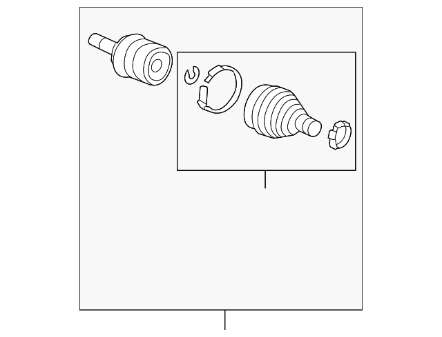 Комплект шарнірів, приводний вал 44014TR0A91 HONDA