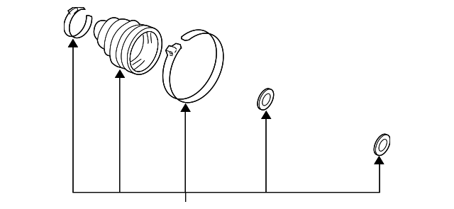 Комплект пилозахисний, приводний вал 44018SABN22 HONDA