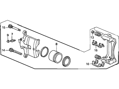Ремонтний комплект, гальмівний супорт 45019SV1A00 HONDA
