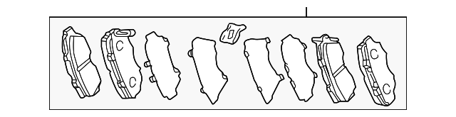 Комплект гальмівних накладок, дискове гальмо 45022SDRA11 HONDA