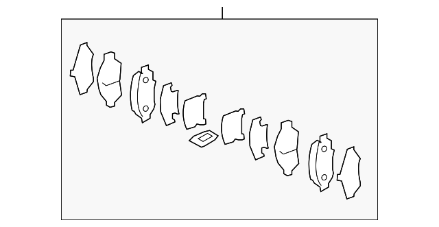 Комплект гальмівних накладок, дискове гальмо 45022TX9A00 HONDA