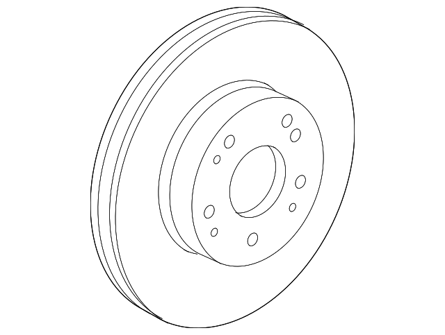 Диск гальмівний передній 45251T8MG01 HONDA
