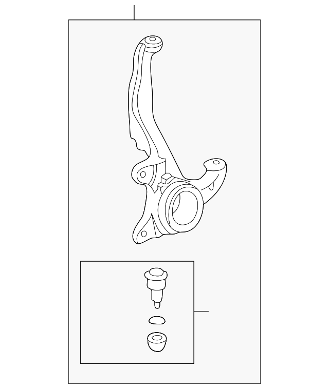 Кулак поворотний 51215S04N10 HONDA
