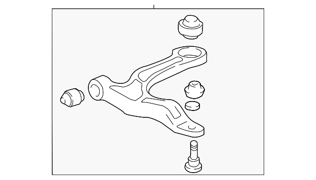Нижній/верхній кульовий шарнір 51360S9VA00 HONDA