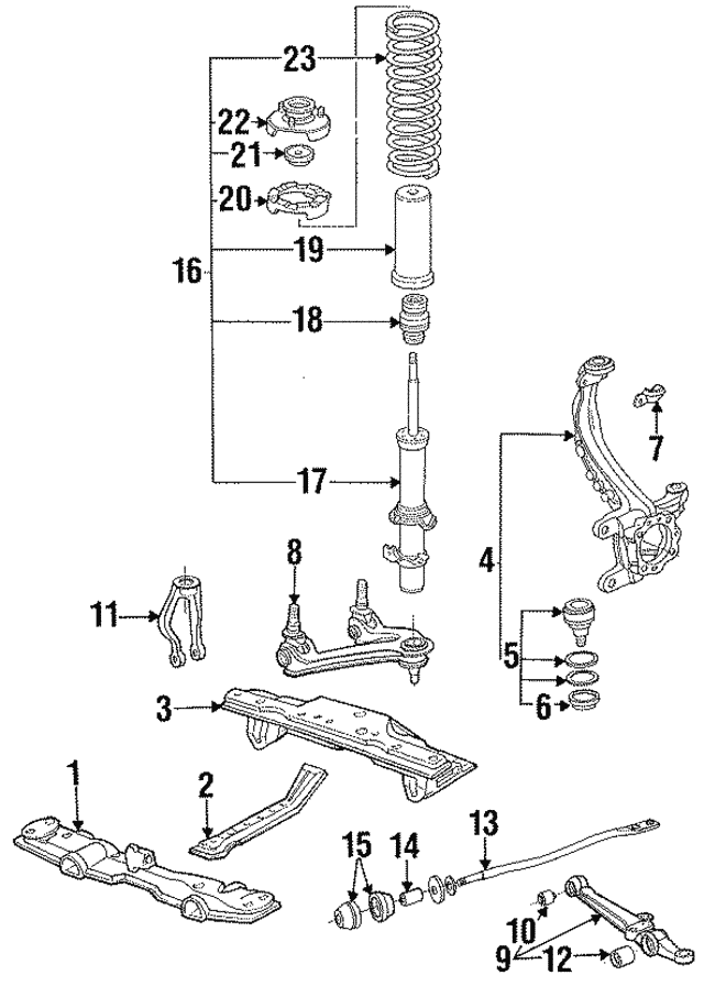 Сайлентблок рычага 51393SM4505 HONDA