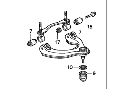 Важіль підвіски, підвіска коліс 51450SR3A02 HONDA