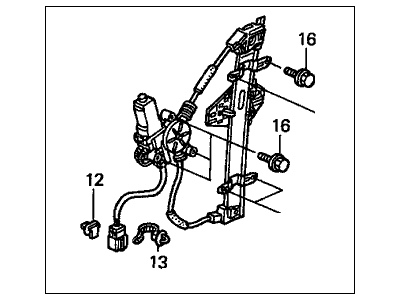 Склопідйомник 72210S9AA02 HONDA