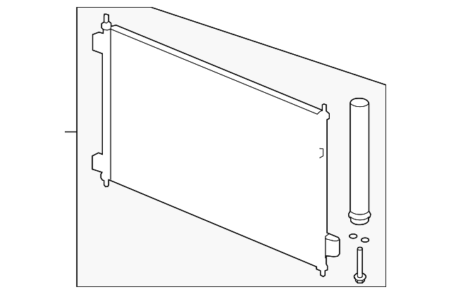 Конденсатор, система кондиціонування повітря 80110T2FA01 HONDA
