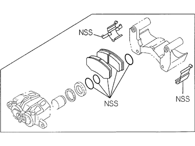 Комплект гальмівних накладок, дискове гальмо 8971317480 HONDA