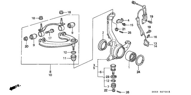  90681SF1000 HONDA