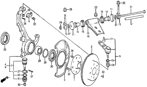 Комплект колісних підшипників 91051689018 HONDA