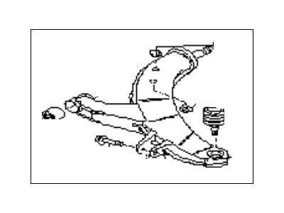 Важіль підвіски, підвіска коліс 20200AA040 SUBARU