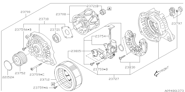 Подшипник генератора 23721AA101 SUBARU