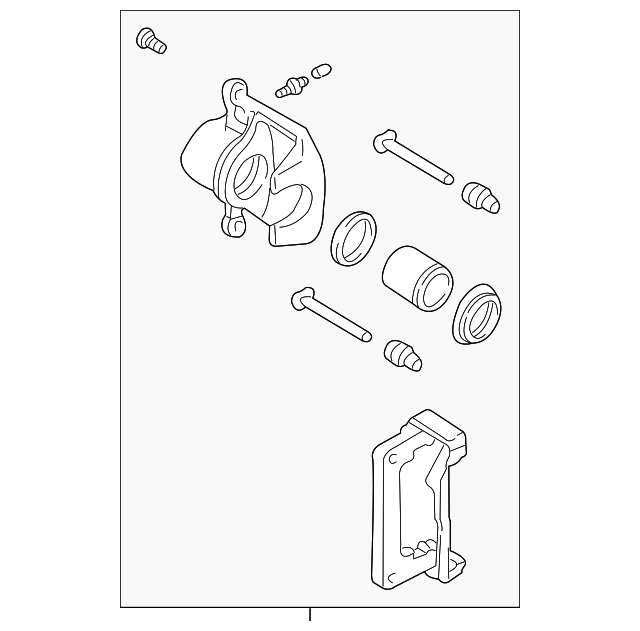Напрямний палець, гальмівний супорт 26292AE0218A SUBARU