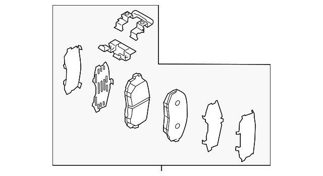 Комплект гальмівних накладок, дискове гальмо 26296SG011 SUBARU
