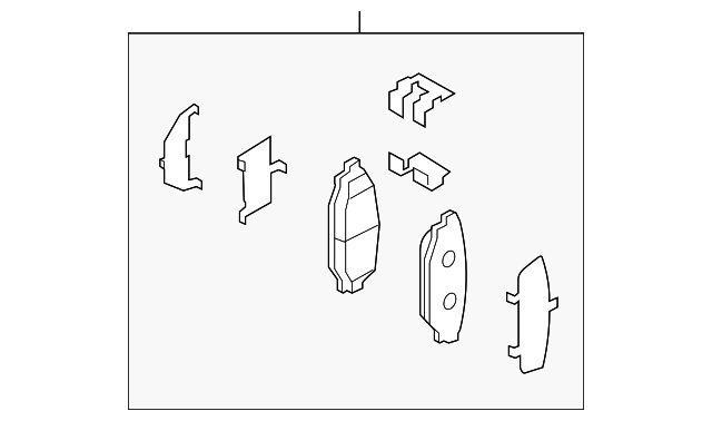 Колодки дискового тормоза 26696CA000 SUBARU