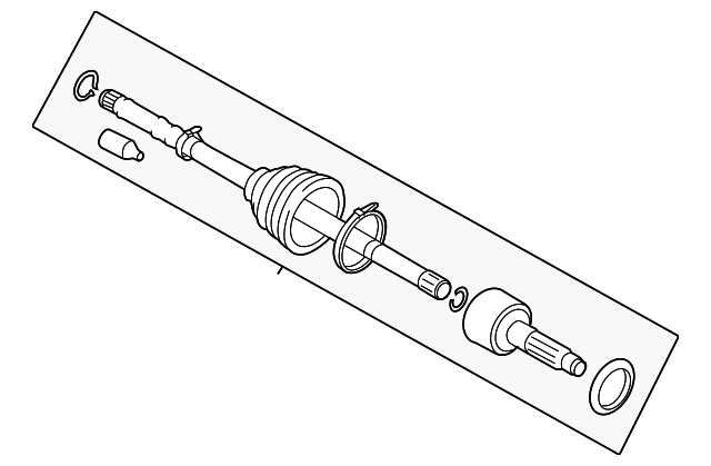 Полуось переднего моста 28391FG003 SUBARU