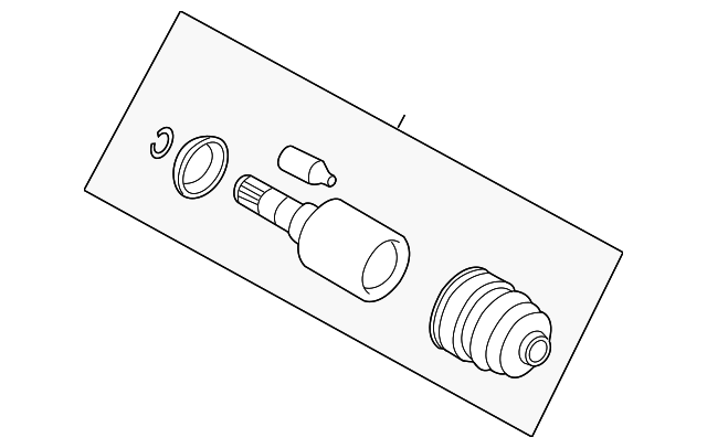 Комплект шарнірів, приводний вал 28392FG000 SUBARU