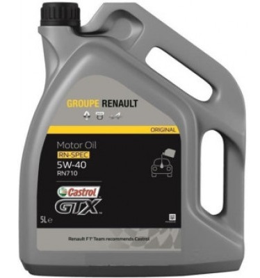 Моторна олива castrol gtx rn-spec rn710, 5w-40, 208л 7711658109 RENAULT