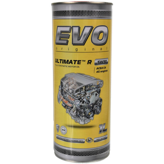 Моторна олива evo ultimate r, 5w-30, 1л UR1L5W30 EVO