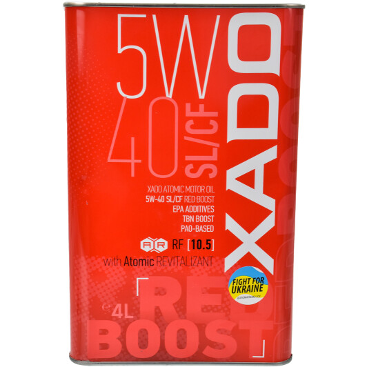 5w-40 sl/cf red boost ж/б 4 л XA26206 XADO
