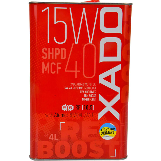 15w-40 shpd mcf red boost ж/б 4 л XA26213 XADO