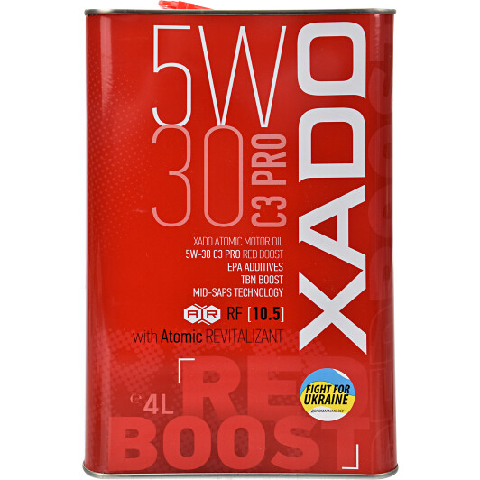 5w-30 c3  pro   red boost          ж/б 4 л XA26268 XADO