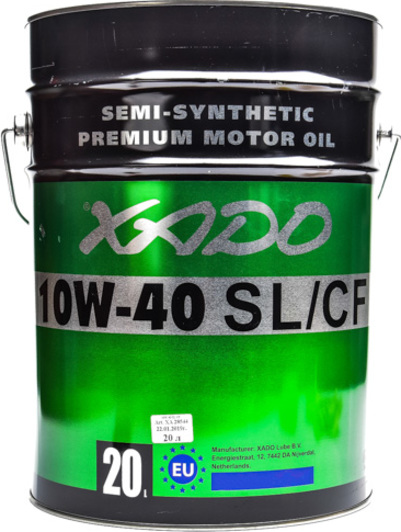 10w-40 sl/cf  20 л XA28544 XADO