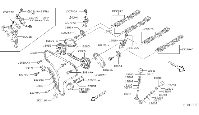 Ланцюг привода 130286N200 NISSAN
