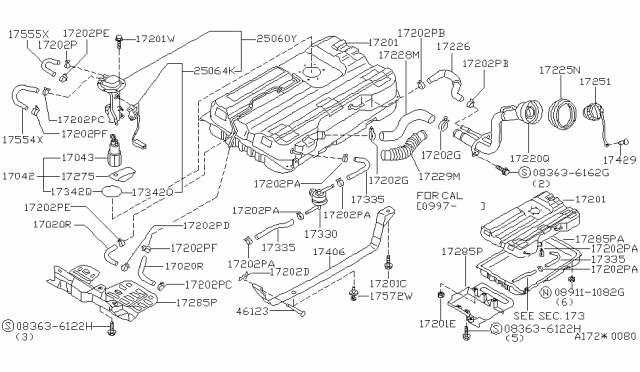 Затискач, декоративна/захисна накладка 175720B010 NISSAN