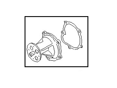 Насос охолоджувальної рідини, охолодження двигуна 2101050AY8 NISSAN