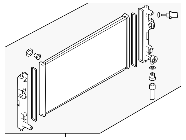 Радиатор охлаждения двигателя koyorad 214103NA0A NISSAN