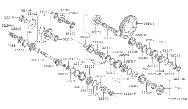 Підшипник коробки передач 32403M0100 NISSAN