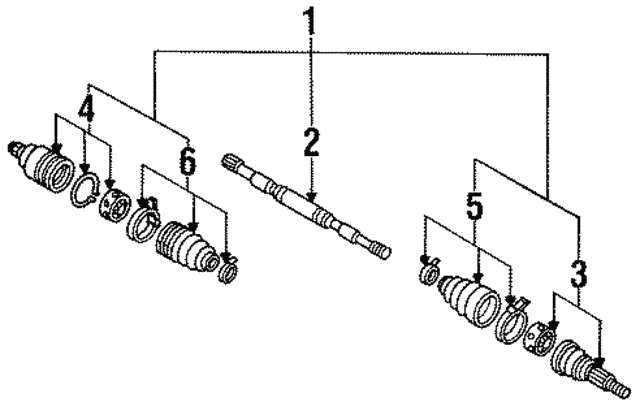 Комплект шарнірів, приводний вал 3910055E01 NISSAN