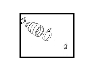 Гофрований кожух, приводний вал 39241EG025 NISSAN