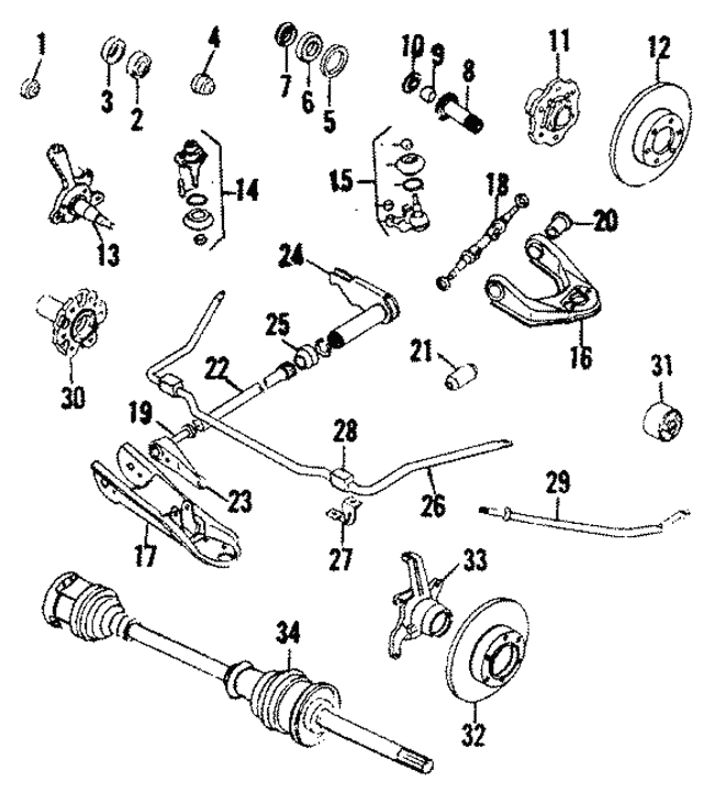 Нижній/верхній кульовий шарнір 4016048W25 NISSAN