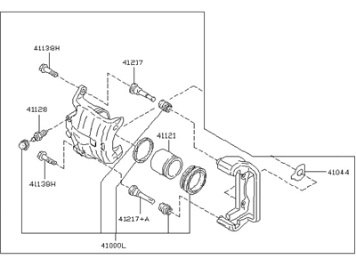Гальмівний супорт 41001CD00D NISSAN